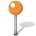 orange tooltip pin